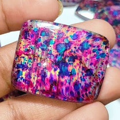 Piedra preciosa de labradorita recubierta de fuego múltiple con el mejor patrón más vendido para joyería Gemas de labradorita multicapa para joyería - Product Image 5
