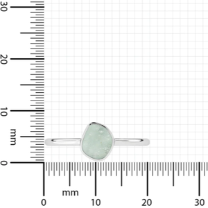 925 argent Sterling empilable anneau lunette réglage Fluorite forme brute cabine naturelle fantaisie à la mode unisexe fête de mariage - Product Image 2