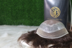 Modelo de encaje frontal, extensión de cabello para hombres de primera calidad, parche de cabello Remy indio, cabello humano de alta calidad, atado a mano - Product Image 4