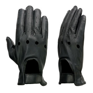 Gants longs en cuir de style nouveau pour hommes Gants au design uni Gants en cuir véritable personnalisés OEM à vendre - Product Image 3