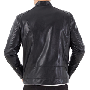 Chaqueta de cuero para hombre, edición limitada, chaqueta de cuero genuino, talla estadounidense, cuero de cordero, bordado de diamantes, la mejor moda de alta calidad - Product Image 3