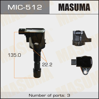 MASUMA MIC-512 Auto Engine System Ignition Coil Wholesale Price for HONDA CITY FIT 30520-RB0-003 30520-RB0-S01