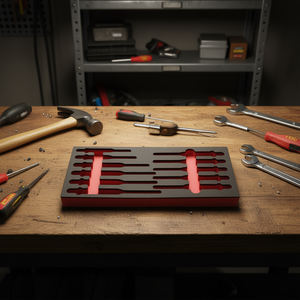 Bandeja de espuma vacía Facom para juego de punzones de deriva, cinceles y punzones - Product Image 3