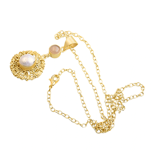 <b>Boho</b> 18K Gold Plated Pendant <b>Necklace</b> Handmade Unisex Fashion Jewelry Export Wholesale Lots - Product Image 4