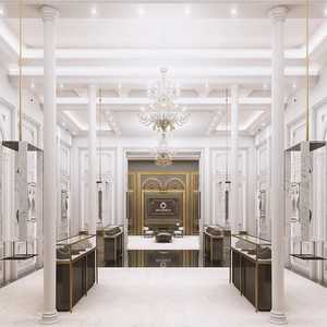 Étagère de présentation, présentoir à bijoux, comptoir d'accueil, vitrine, présentoir en métal pour magasin de détail, étagère, mobilier commercial - Product Image 1