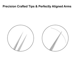 Pince à épiler d'extension de cils en acier inoxydable de marque privée de haute qualité - Product Image 3