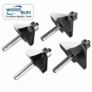 Woodsun Chuyên Nghiệp Chamfer <span class=keywords><strong>Router</strong></span> <span class=keywords><strong>Bit</strong></span> Độ Chính Xác Cao Cạnh Công Cụ Cắt Máy <span class=keywords><strong>CNC</strong></span> <span class=keywords><strong>Router</strong></span> Xén Viền Gỗ MDF Ván Ép - Product Image 4