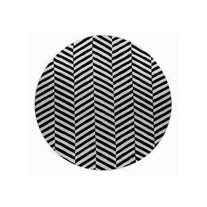 Contour Grey & Black Wool Hand Tufted <b>Rugs</b> Tra-13165 for Teen Living Room Hallway Rectangular Chevron Pattern for Home Use - Product Image 1