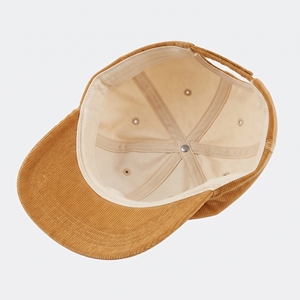 Casquette de baseball en velours côtelé 6 panneaux avec broderie de lettres, unisexe, décontractée, vente en gros, logo personnalisé, haute qualité, OEM ODM, faible MOQ - Product Image 5