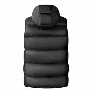 Chaqueta de plumón hecha a medida al por mayor con tu propio logotipo, chaleco acolchado de nailon para hombre - Product Image 6