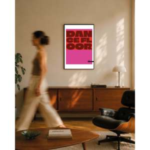 Modern Dancefloor Typography <b>Poster</b> 61x91,5 cm Abstract Pattern on Paper Material - Product Image 4