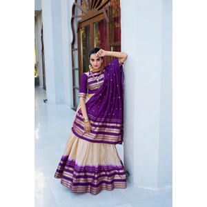 Elegant Chanderi Silk Lehenga Choli pour femmes Fournisseur de gros en vrac FashionHarbour - Product Image 1