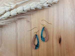 Pendientes de madera y resina de alta calidad, regalos para mujeres antiguos con joyería especial hecha a mano por Desire Art Overseas hecho a mano por HWC - Product Image 2