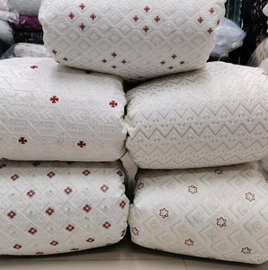 Tissu satiné Monobanguri à forte demande antistatique brodé pour les tenues d'été de mariage Tenue traditionnelle Designer décontracté - Product Image 3