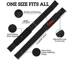 Custom Made Heavy Duty Neoprene Padded Wrist Wraps Custom Logo <b>for</b> <b>Gym</b> Lifting Powerlifting Deadlift-Waterproof Professional - Product Image 6