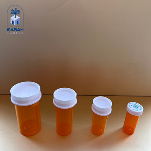 Flacons en plastique Amber Hold Tap Down pour médicaments sur ordonnance, sûrs et pratiques (10DR 20DR 40DR) - Product Image 2