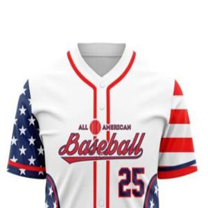 Jerseys de béisbol bordados personalizados de calidad 100%, diseño de patrón liso y en blanco, Jersey bordado completo - Product Image 4