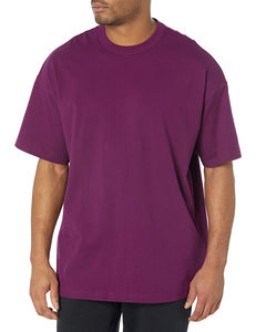 2025 gros classique poids lourd à manches courtes goutte épaule hommes 100% coton surdimensionné T-Shirt avec coupe ample imprimé Design - Product Image 5