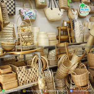 VENTA CALIENTE Cesta de mimbre hecha a mano de exportación de Vietnam: elegancia natural para su hogar con buen precio - Product Image 2