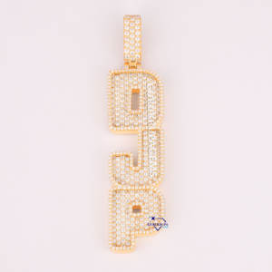 Moda de moda Bling Hip Hop joyería brillante Iced Out 14Kt oro laboratorio cultivado diamante colgante Pass Diamond Tester - Product Image 1