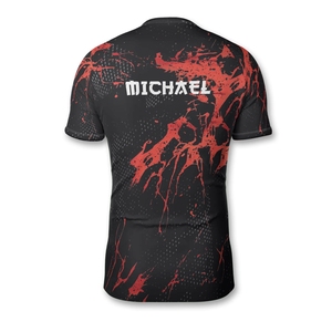 Rashguard à manches courtes pour hommes haute performance Protection UV Tissu à séchage rapide Parfait pour le surf, la natation et les aventures en plein air - Product Image 3