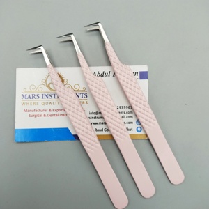 Pinzas para Extensión de Pestañas Rusas de 90 Grados, Nuevas, de Acero Inoxidable Puntiagudo - Product Image 3