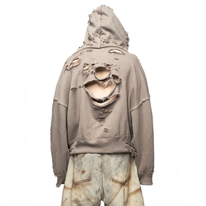 Sweat-shirts à capuche unisexes d'hiver de haute qualité avec fermeture éclair, 100% coton molletonné, poids lourd, impression numérique, coupe classique - Product Image 5
