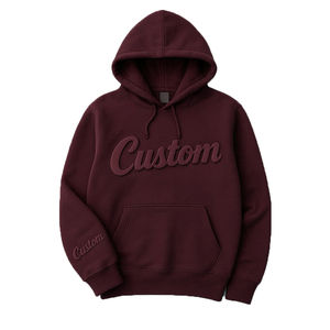 Sudaderas con Capucha para Hombre, Estilo Moderno, 100% Algodón, Personalizadas con Bordado 3D, Color Sólido, Lavadas, para Invierno, Venta al Por Mayor - Product Image 6