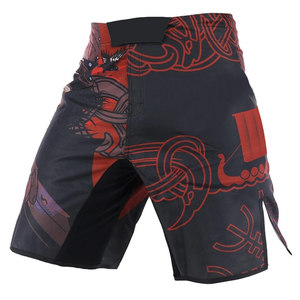 กางเกงขาสั้น MMA ของผู้ชายกางเกงขาสั้น100% น้ำหนักเบาออกแบบได้ตามต้องการเป็นมิตรต่อสิ่งแวดล้อม - Product Image 1