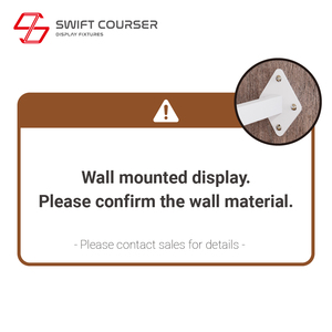 Étagère murale de présentation pour centre sportif en métal robuste pour les batte de cricket, revêtement en poudre et montage facile - Product Image 2