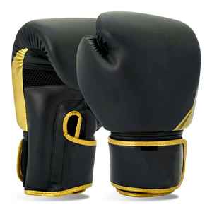 Gants de boxe avec support de poignet pour l'entraînement de gymnastique Sparring Fitness Utilisation Muay Thai Kickboxing MMA Logo personnalisé disponible - Product Image 1
