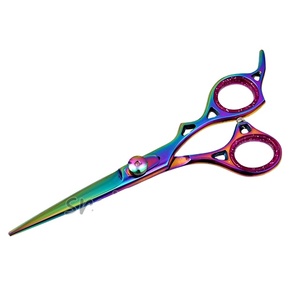 Tijeras profesionales de salón de peluquería, de acero inoxidable, 440C, con reposabrazos ajustable (SC02), venta al por mayor - Product Image 1