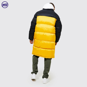 Chaqueta de talla grande para hombre, chaqueta acolchada ligera con capucha, de poliéster, larga, informal, para invierno, 2023 - Product Image 6