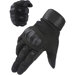 Guantes tácticos de camuflaje de cuero XL de alta calidad, protección suave de goma para nudillos y dedos para entrenamiento al aire libre - Product Image 2