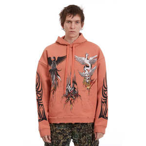 Vêtements d'extérieur Tissu confortable Couleur unie Homme Sweat à capuche imprimé tropical Manches longues Prix bas Sweat à capuche imprimé pour homme - Product Image 6