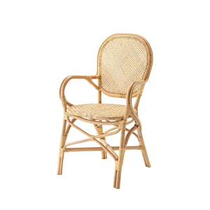 Vintage Eco-friendly <b>Rattan</b> Dining <b>Chair</b> Handcrafted <b>Chair</b> for Dining Room Wholesale From Vietnam Home Furniture Factory - Product Image 1