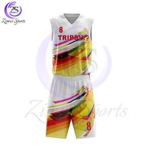 Uniforme d'équipe de sport léger et ample sans manches d'équipe de club respirant de basket-ball - Product Image 4