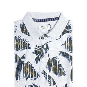 Suministro ODM talla XL para hombre para Polos 100% algodón con patrón bordado y decoración de botones Jersey estampado transpirable - Product Image 1