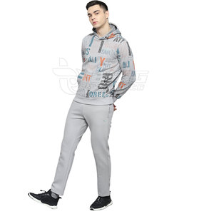 Chándal de hombre de alta calidad con chaqueta de manga larga y ajuste ajustable perfecto para ropa activa chándal de hombre moderno - Product Image 1