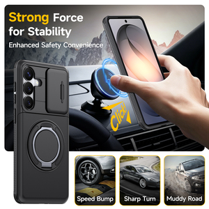Soporte Magnético con Anillo Giratorio 360° para Coche, Cubierta de Lente, Bolsillo Oculto para Tarjetas, Cartera, Funda Antigolpes y Anticaídas para Teléfono - Product Image 4