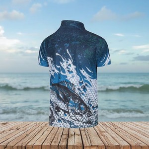 Chemises de pêche à manches longues imprimées camouflage, logo personnalisé, activités de plein air, chasse, protection solaire, séchage rapide, faciles à porter - Product Image 3