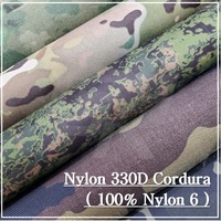 Tissu Oxford Ripstop Cordura 330D 100% Nylon Enduit PU Imprimé Camouflage Imperméable Rayures Tissées Ignifuges pour Vêtements de Sport et Parapluies