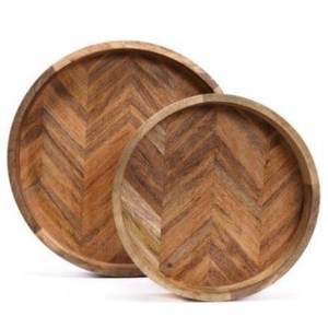 Plateau en bois écologique pour le service quotidien des repas et la décoration de la maison à un prix abordable, plateau en bois artisanal - Product Image 3