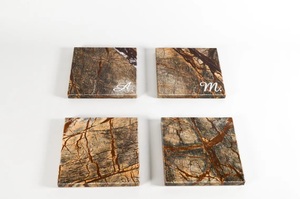 Juego de posavasos indio de madera y resina epoxi con caja, posavasos de taza de té en estilo tradicional para Decoración de mesa Interior - Product Image 2