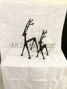 รูปปั้นกวางตกแต่งสไตล์โมเดิร์นชิ้นอะลูมิเนียมสำหรับตกแต่งบ้านและประติมากรรมสำหรับคริสต์มาส - Product Image 4