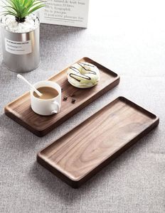 Plateau de service classique en bois carré peint à la main pour cadeaux - Product Image 3