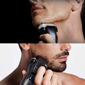 Rasoir électrique sans fil pour homme, rechargeable, rasoir rotatif humide/sec avec 3 lames en acier, grille de rasage de rechange, étanche - IPX7 - Product Image 3