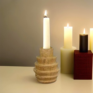 Excellent Quality Carving Design Natural Wooden <b>Candle</b> Holder for <b>Candle</b> Decoration at Very Low Price - Product Image 2