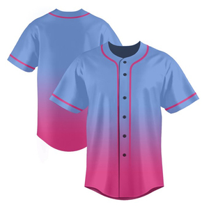 Maillot de Baseball Softball Élégant à Manches Courtes pour Hommes Vêtements d'Entraînement Sportif à Séchage Rapide avec Couvre-Bouton Design Respirant - Product Image 1