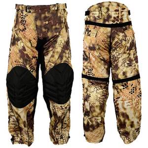 Venta al por mayor personalizado sublimado de cintura alta 100% algodón Casual ligero recto hombres pantalones de Paintball con relleno - Product Image 3